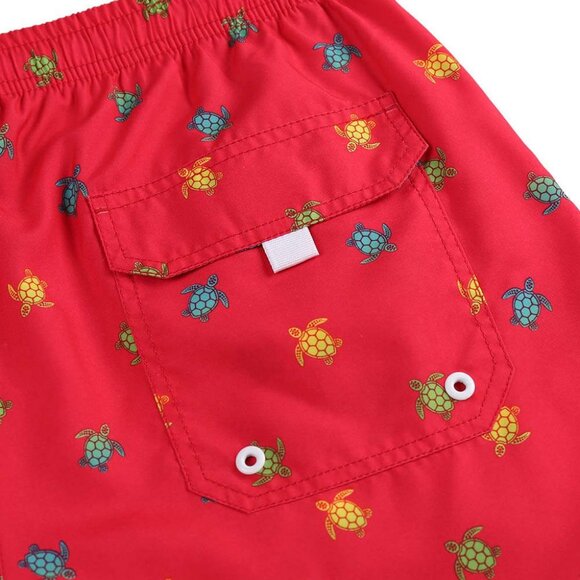 Boys' Swim Trunks Quick Dry Hawaii Style Shorts with Mesh Liner - Picture 5 of 6